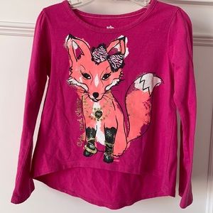 Garanimals girls Size 4 Fox shirt